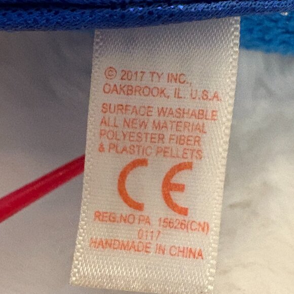 Aqua TY Beanie Boos Fish Blue Iridescent Plush Stuffie 2017(SKU: 276TO) - Picture 8 of 8